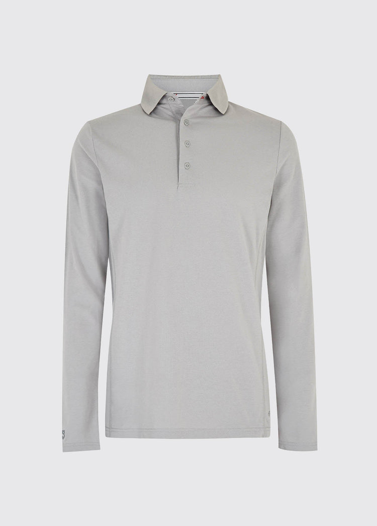 Freshford Lange Mouw Poloshirt UPF 40 - Platinum