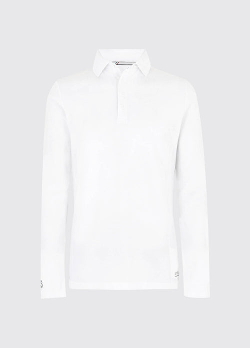 Freshford Lange Mouw Poloshirt UPF 40 - White