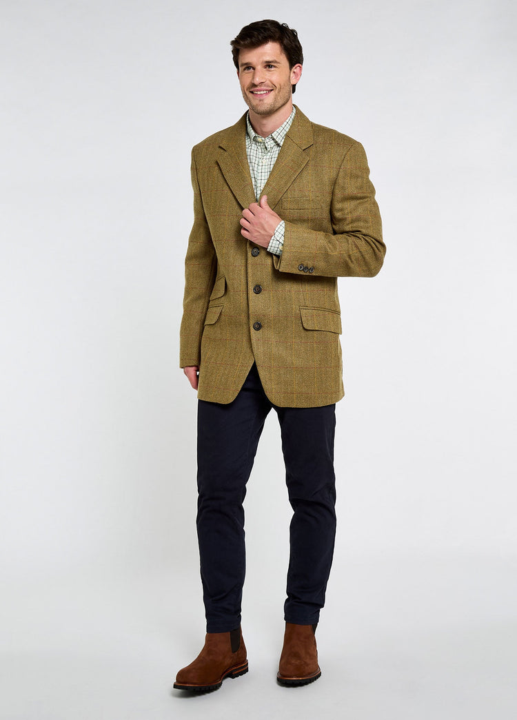 Ashmeadow Heren Tweed Jas - Elm