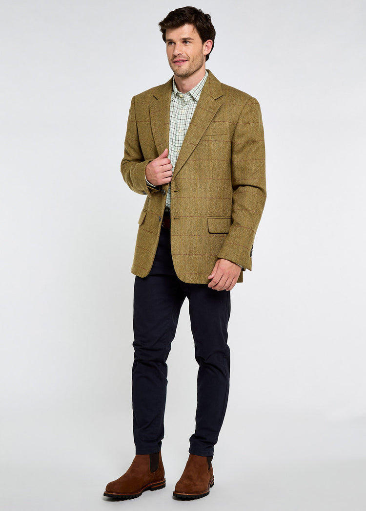Whiteoak Heren Tweed jas - Elm