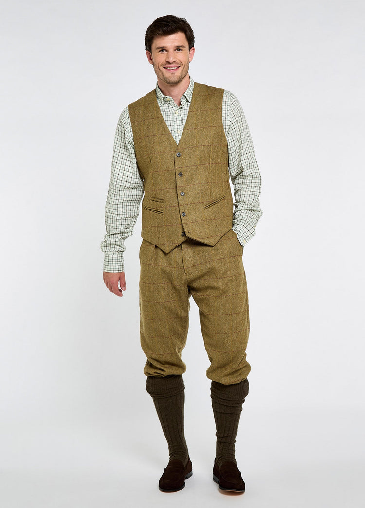 Redwood Heren Tweed Waistcoat - Elm