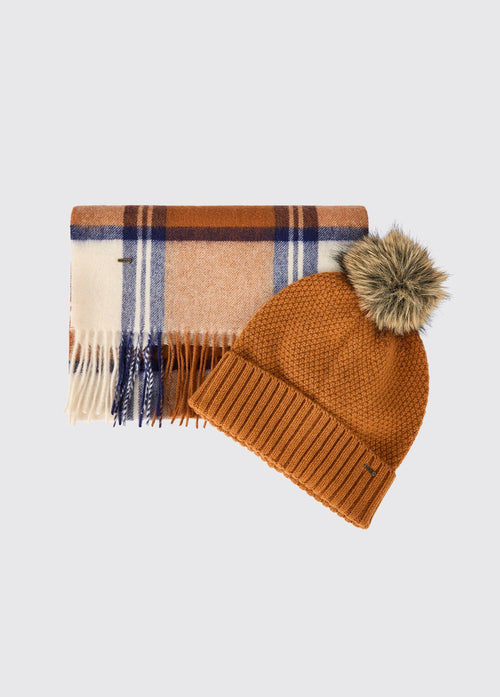 Newborn Cadeauset  Muts en Sjaal - Ochre