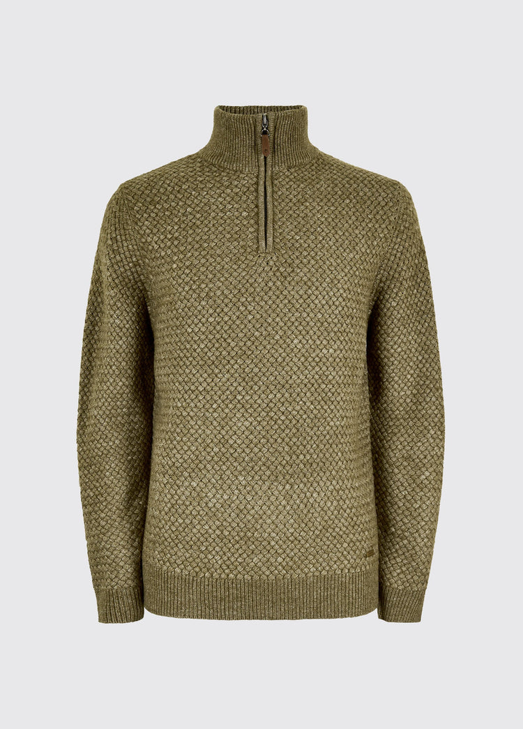 Power Heren Basketweave Trui - Dusky Green