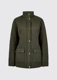 Rookwood Dames Diamond  Quilt Jas - Olive