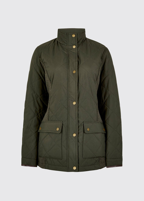 Rookwood Dames Diamond  Quilt Jas - Olive