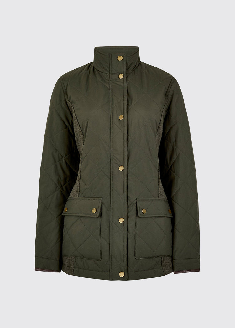 Rookwood Dames Diamond  Quilt Jas - Olive