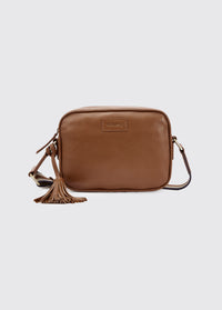 Rostrevor Crossbody Leren Cameratas - Caramel