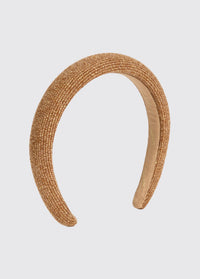 Shanderry Gewatteerde hoofdband - Camel Twill