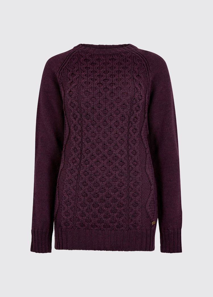 Shanley Merino Trui voor Dames - Damson
