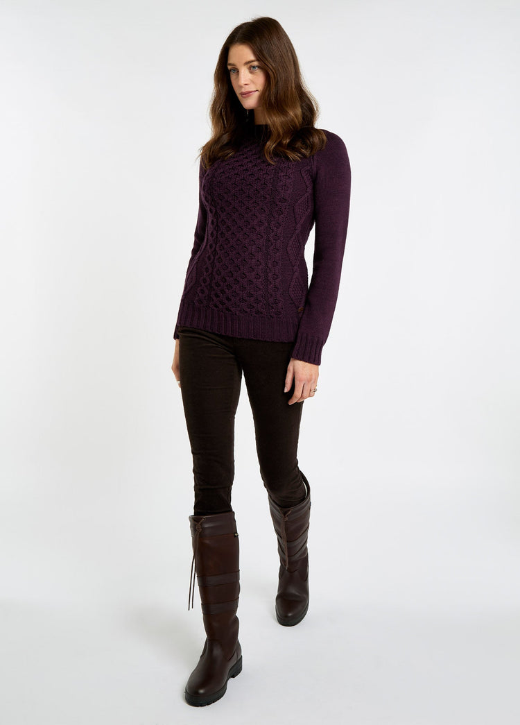 Shanley Merino Trui voor Dames - Damson