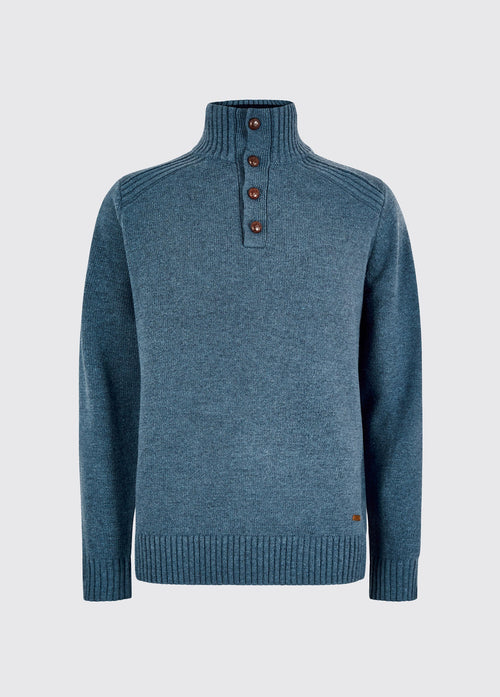 Shields Heren Gebreide Trui - Indigo