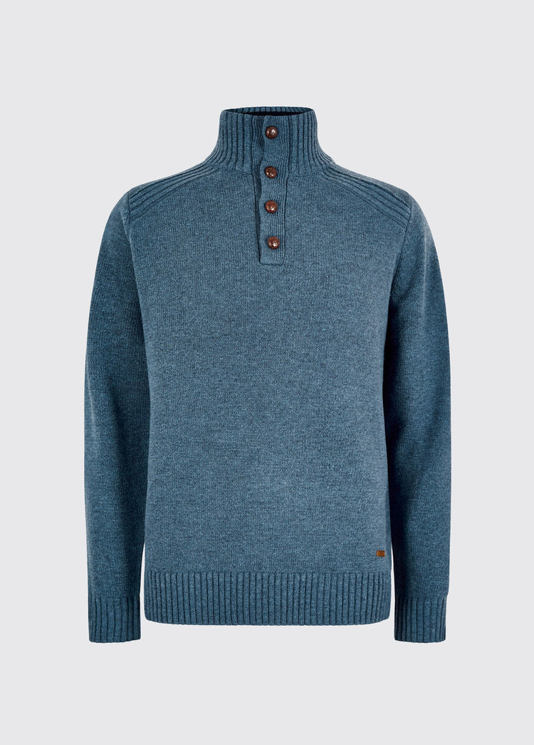 Shields Heren Gebreide Trui - Indigo