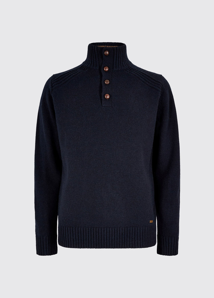Shields Heren Gebreide Trui - Navy