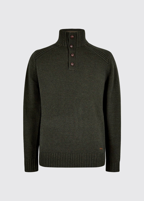 Shields Heren Gebreide Trui - Olive