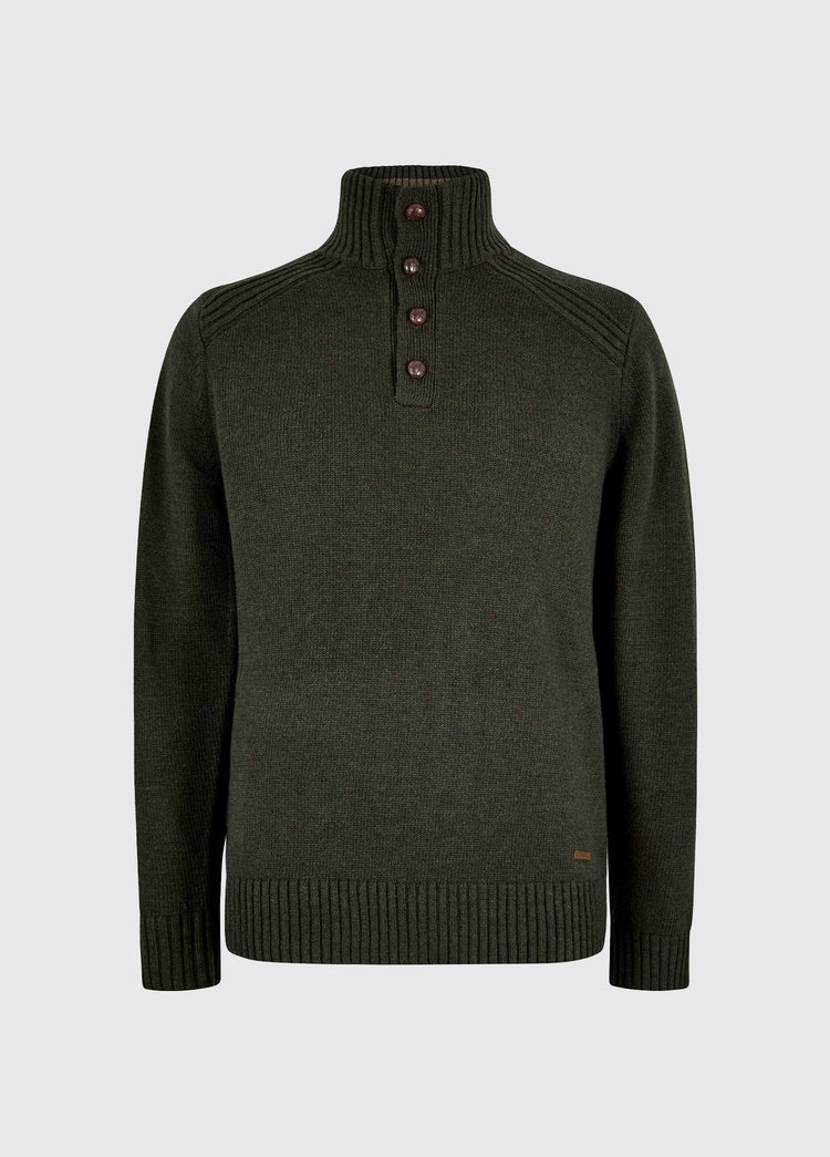 Shields Heren Gebreide Trui - Olive