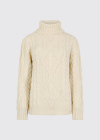 Somers Dames Roll Neck Trui - Cream