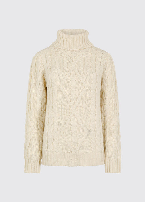 Somers Dames Roll Neck Trui - Cream