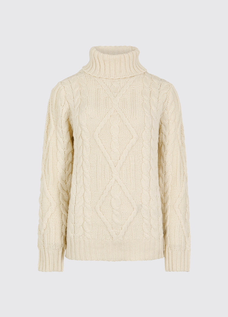 Somers Dames Roll Neck Trui - Cream