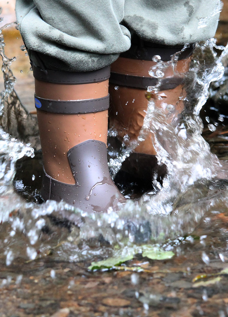 Splash Waterdichte Regenlaars voor Kinderen - Walnut