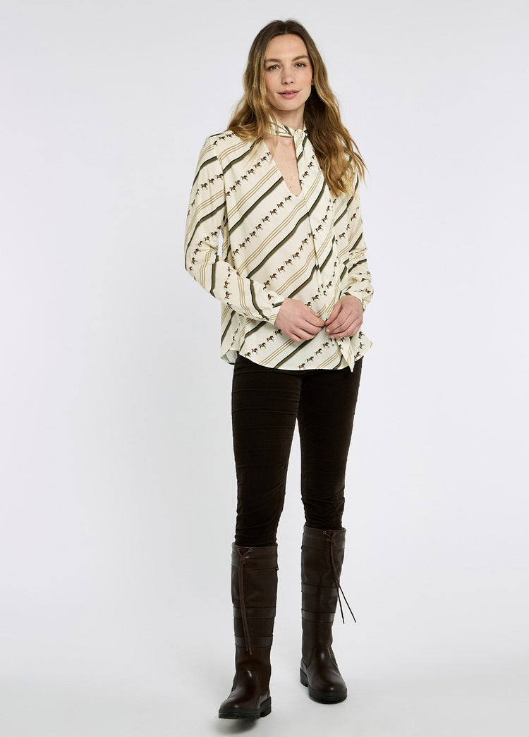 Sweetalison Dames Viscose Blouse - Ivory