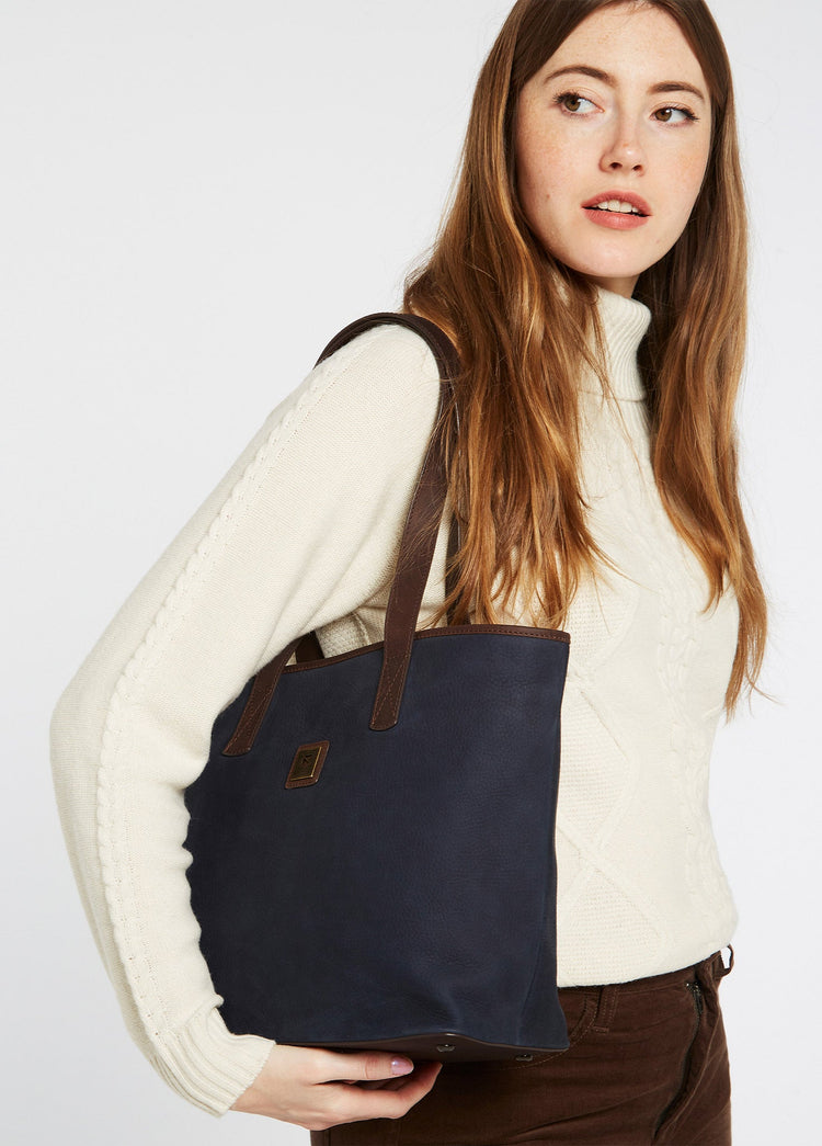 Rosemount Shopper in blauw (Navy/Brown)