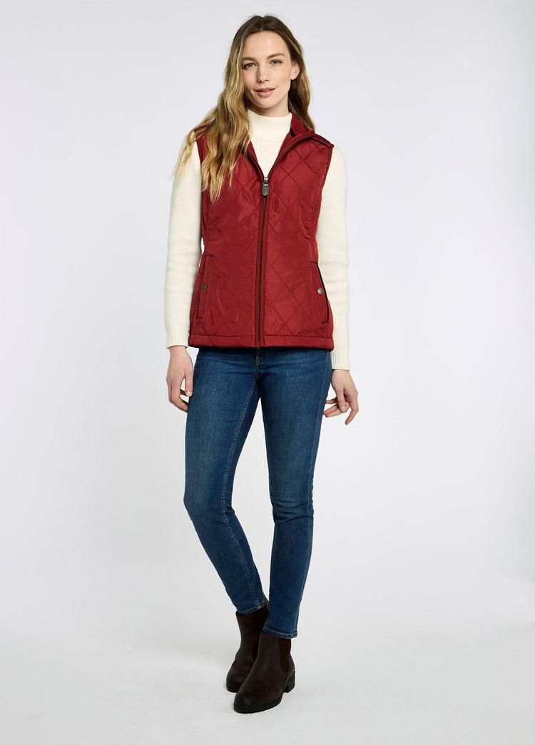 Heywood Quilt Bodywarmer - Red Pepper