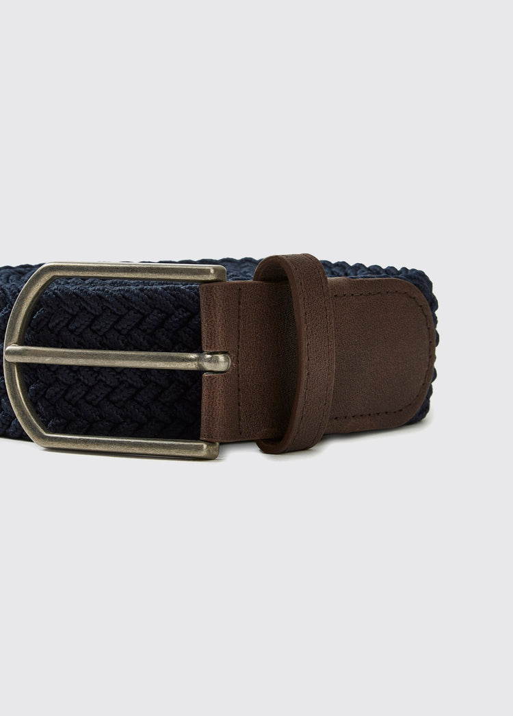 Oysterhaven Geweven Riem - Navy