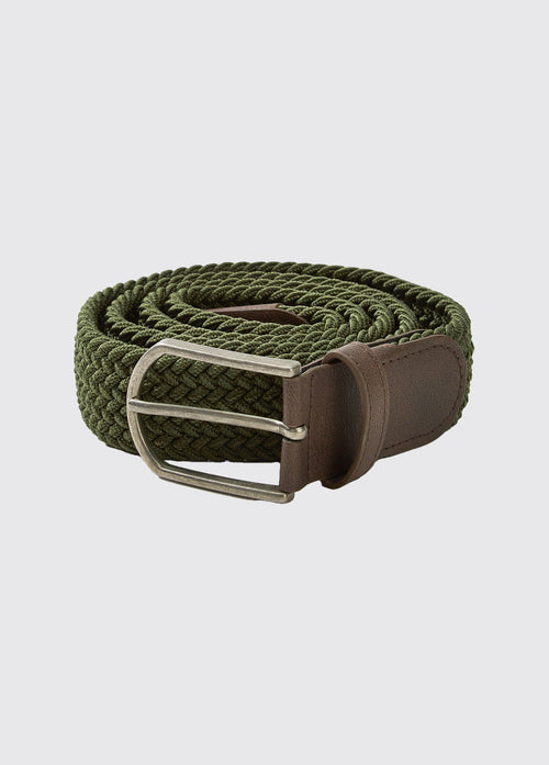 Oysterhaven Geweven Riem - Olive