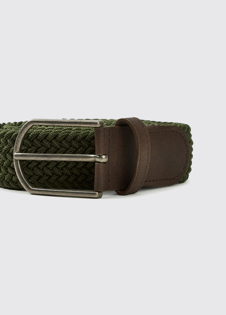 Oysterhaven Geweven Riem - Olive