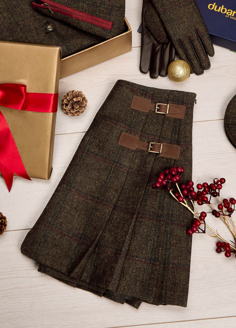 Blossom Tweed rok - Hemlock