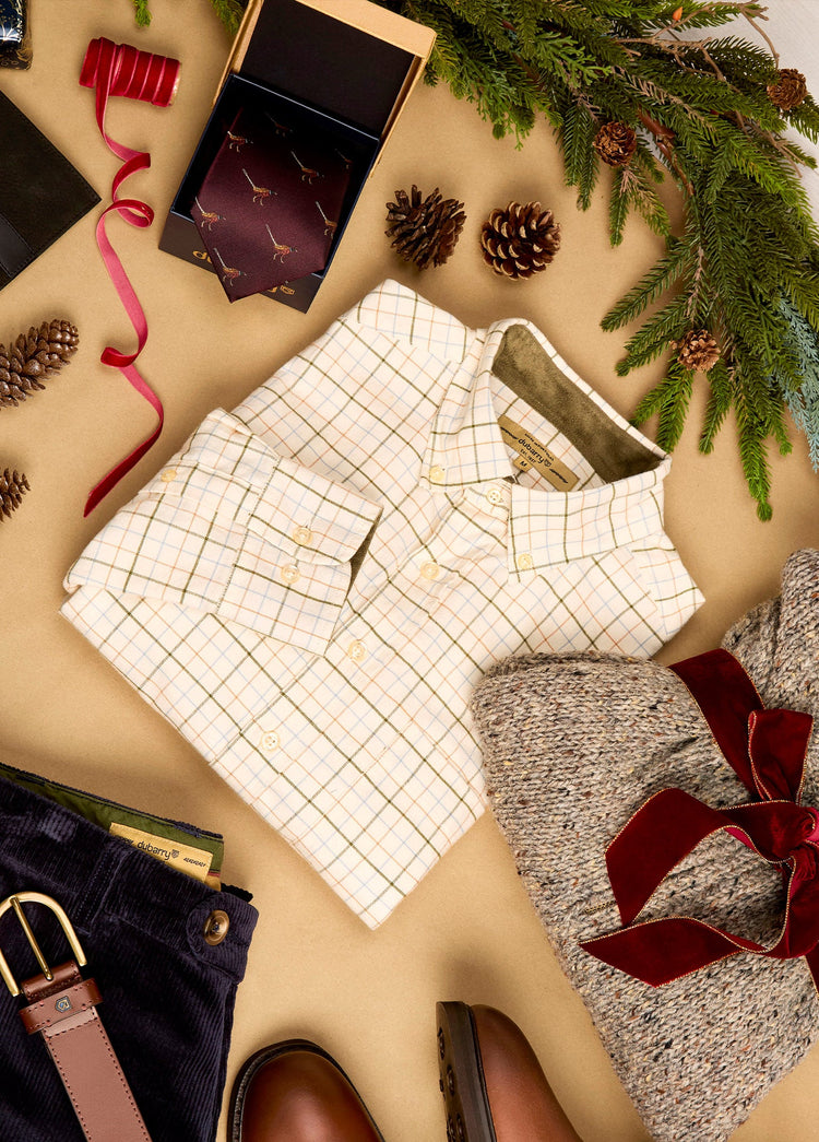 Drumcar Heren Geruit Overhemd - Dusky Green