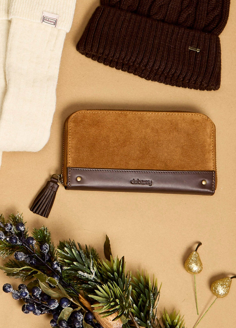 Northbrook Suede Portemonnee - Camel