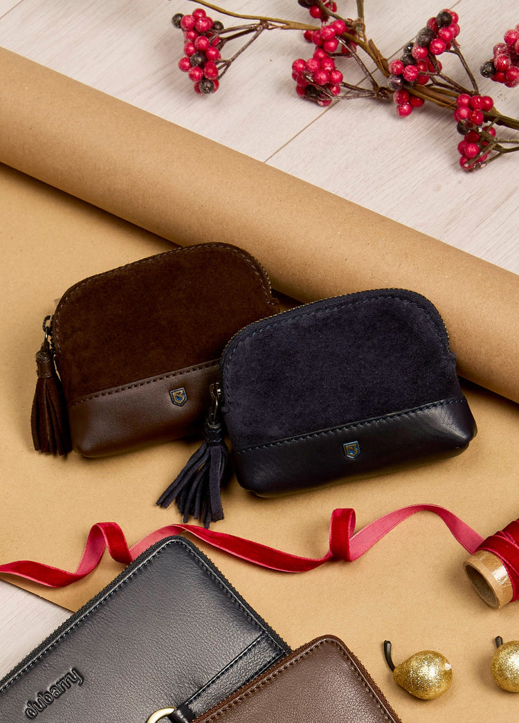 Richmond Suède Portemonnee - Cigar